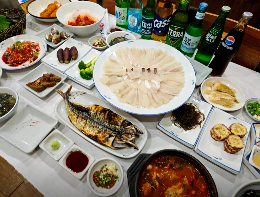 정자참가자미 대표 메뉴