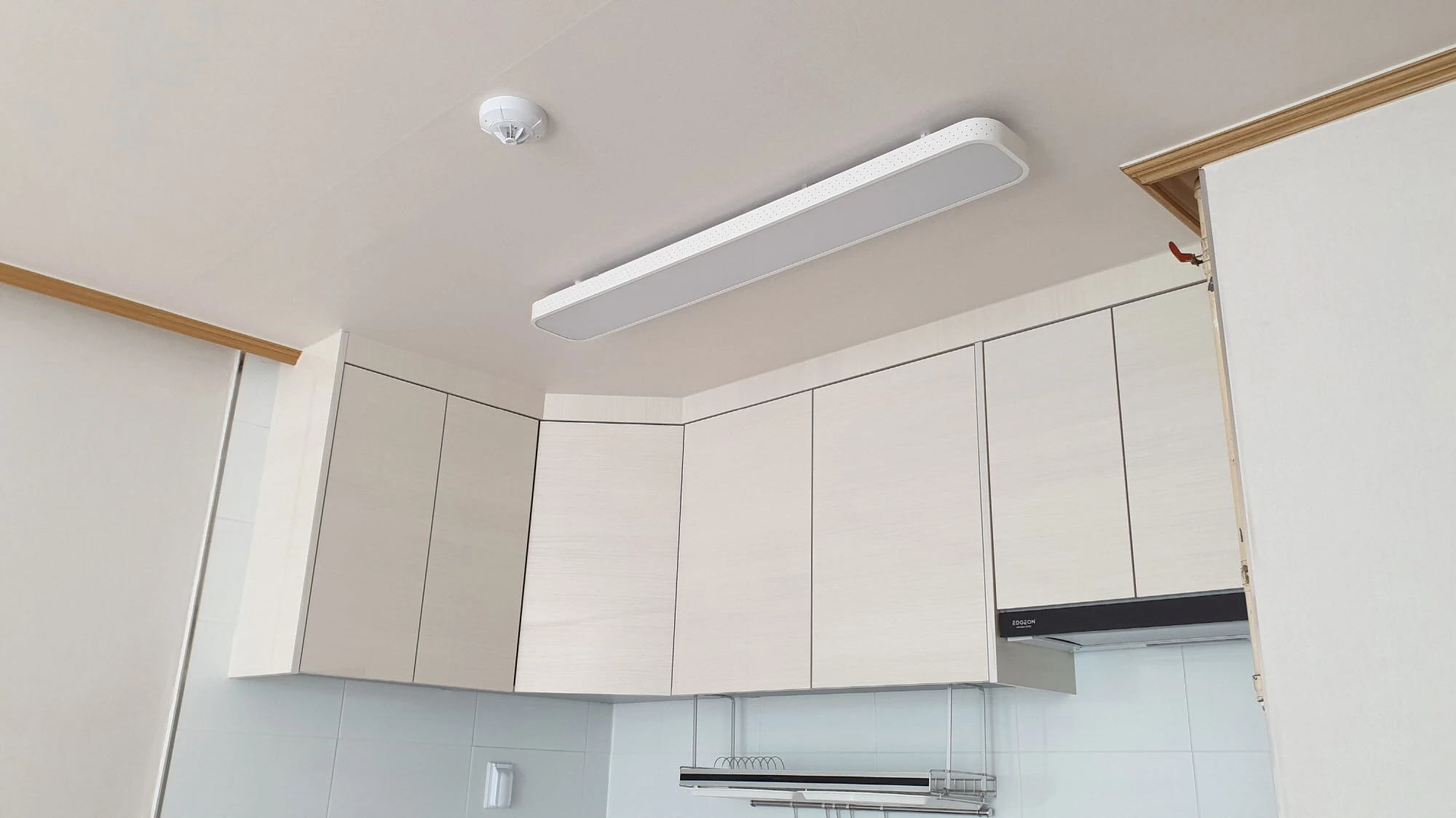 LED 전등 설치 완료 모습