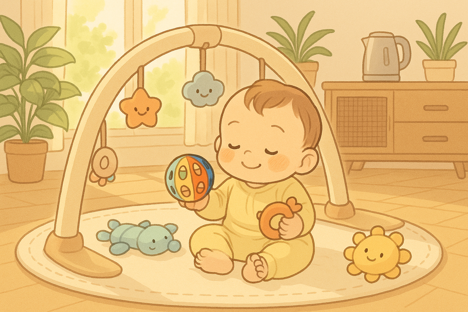 생후 5개월, 손에 잡기 시작한 아기에게 최고의 장난감은?