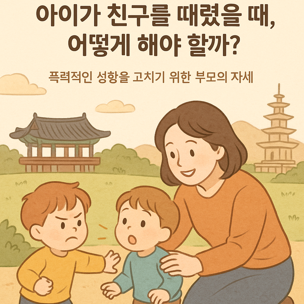 폭력적인 성향을 바꾸기위한 부모의 자세