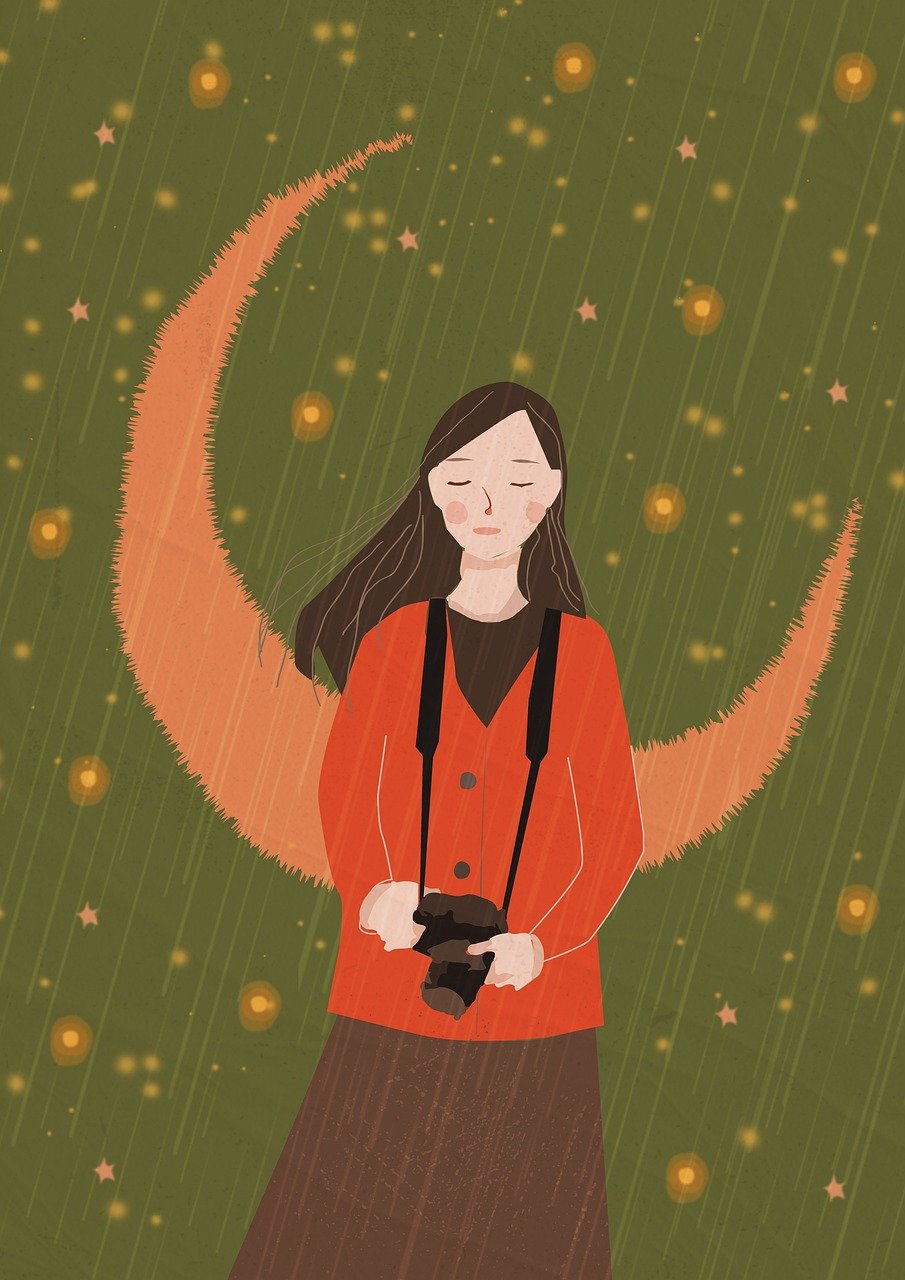 삶의 변곡점에서 우울함을 느끼고 나른한 여성