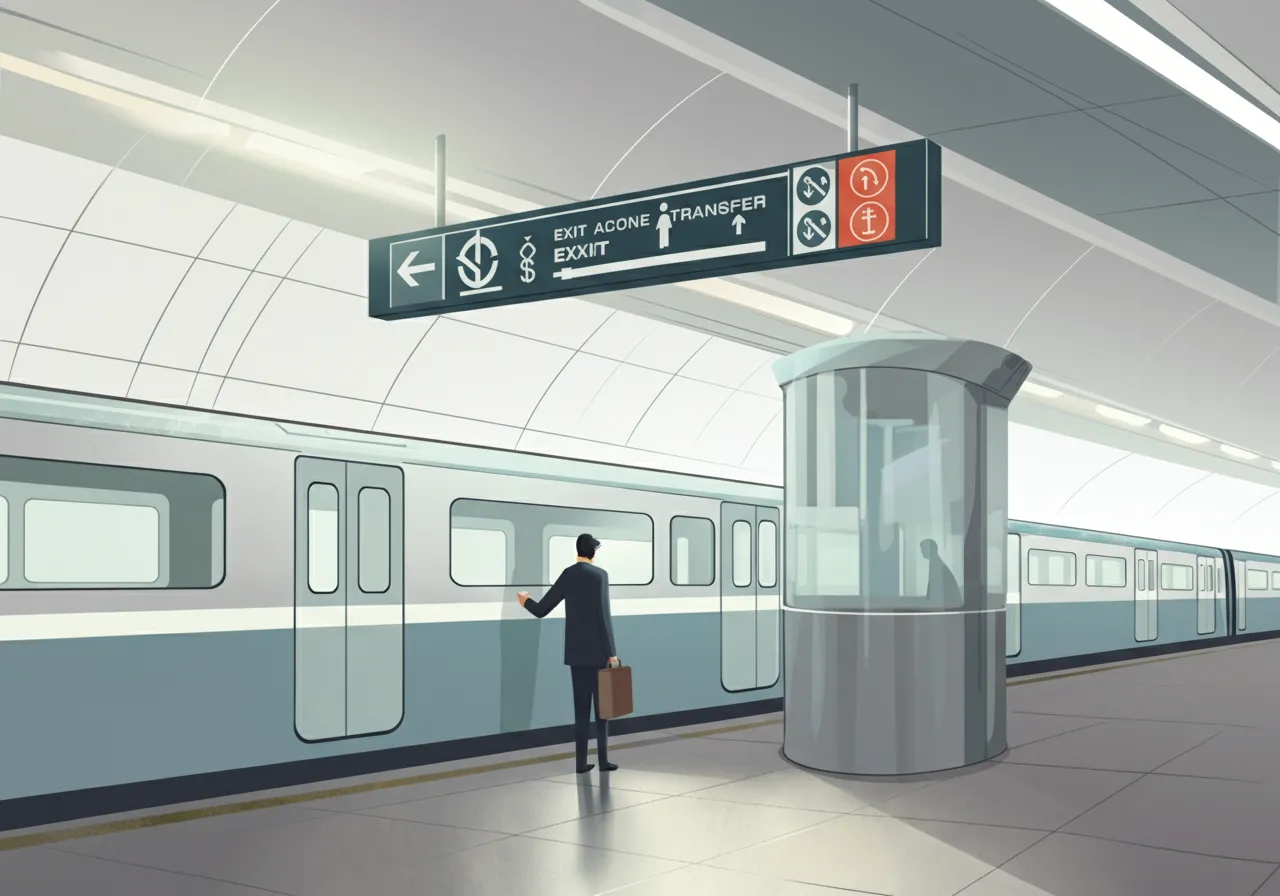 주요 환승역과 출구 정보