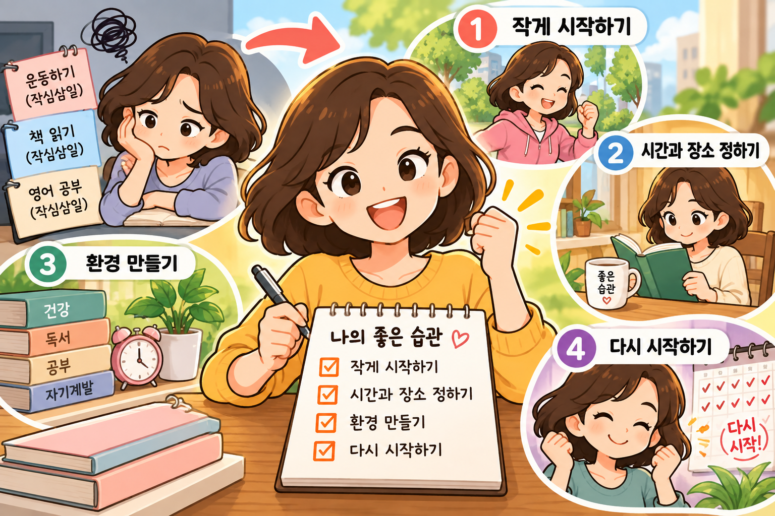 좋은 습관을 오래 유지하는 방법 4가지