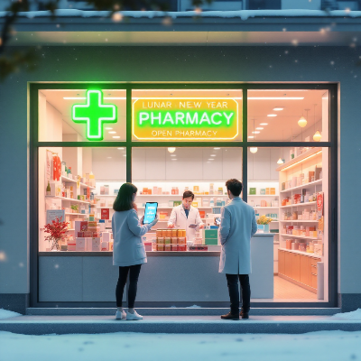 설명절연휴 문여는 약국 이미지