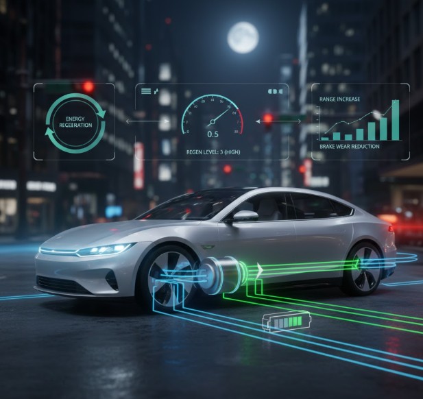 전기차 주행거리를 늘리는 회생제동 활용법 이미지