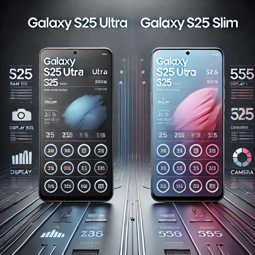 갤럭시 S25 울트라 vs 갤럭시 S25 슬림