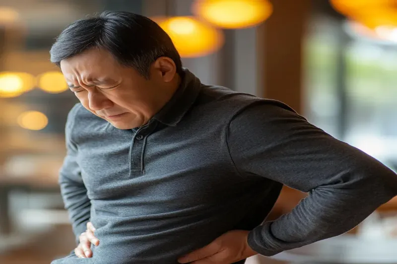 췌장암 증상은 등쪽으로 퍼지는 지속적인 통증이 특징입니다