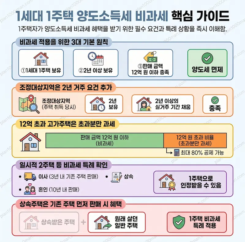 양도소득세 1세대1주택 비과세 특례