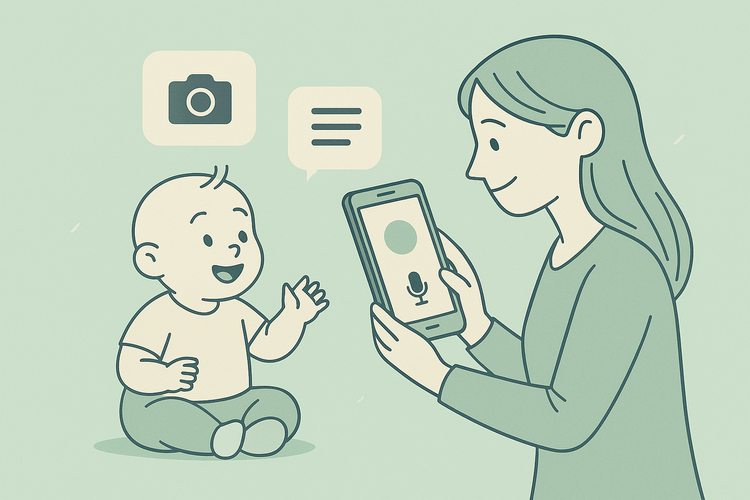 스마트폰으로 아이의 하루를 손쉽게 기록하는 육아의 작은 기술