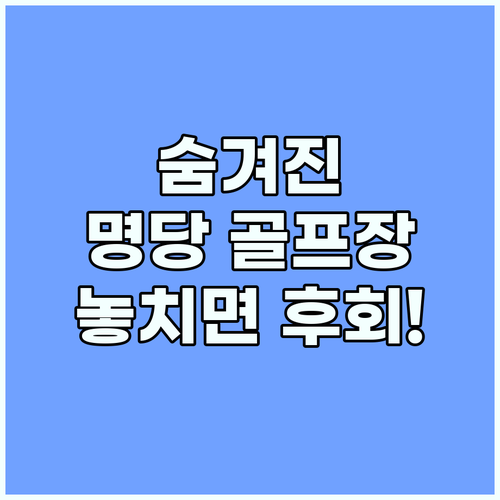 놓치면 후회! 골팡이 찾아주는 숨겨진..