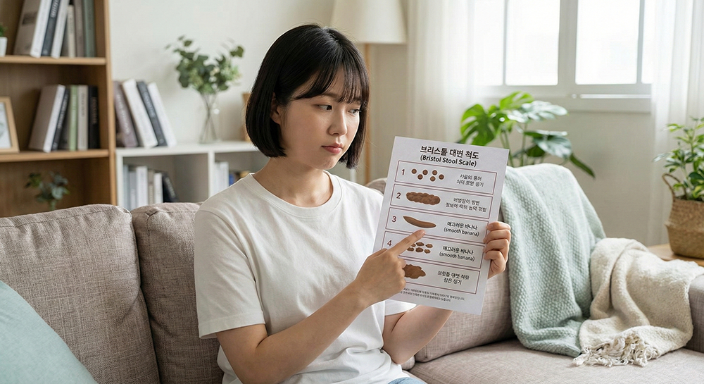 브리스톨대변척도, 변모양, 건강한변, 잔변감, 배변체크리스트, 쾌변조건