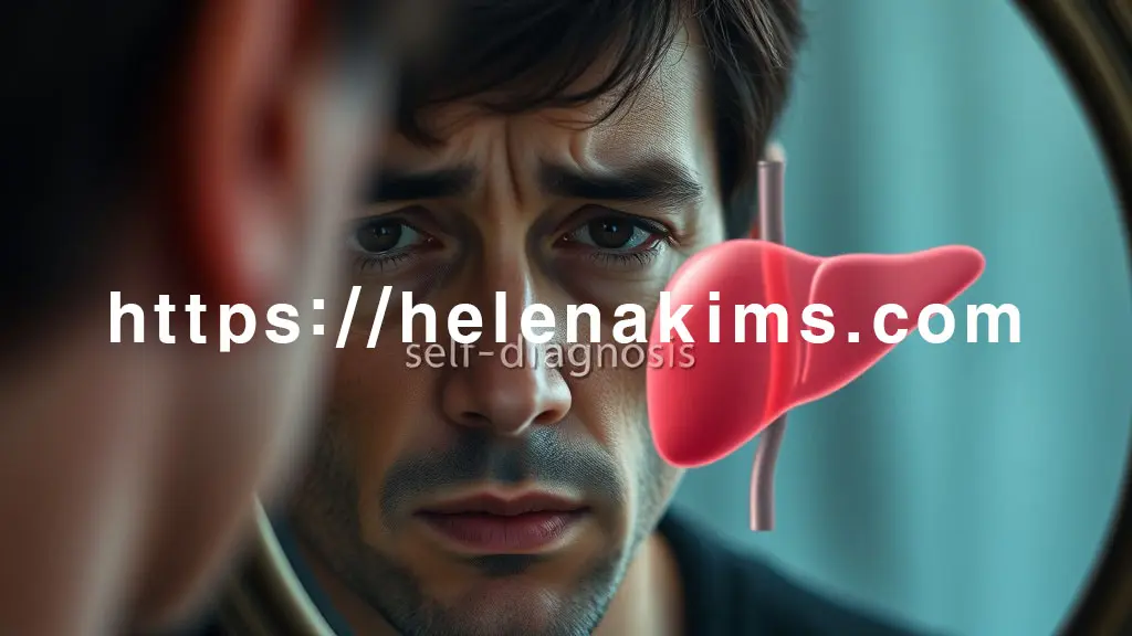 거울을 응시하는 피곤하고 무기력해 보이는 남성의 얼굴,