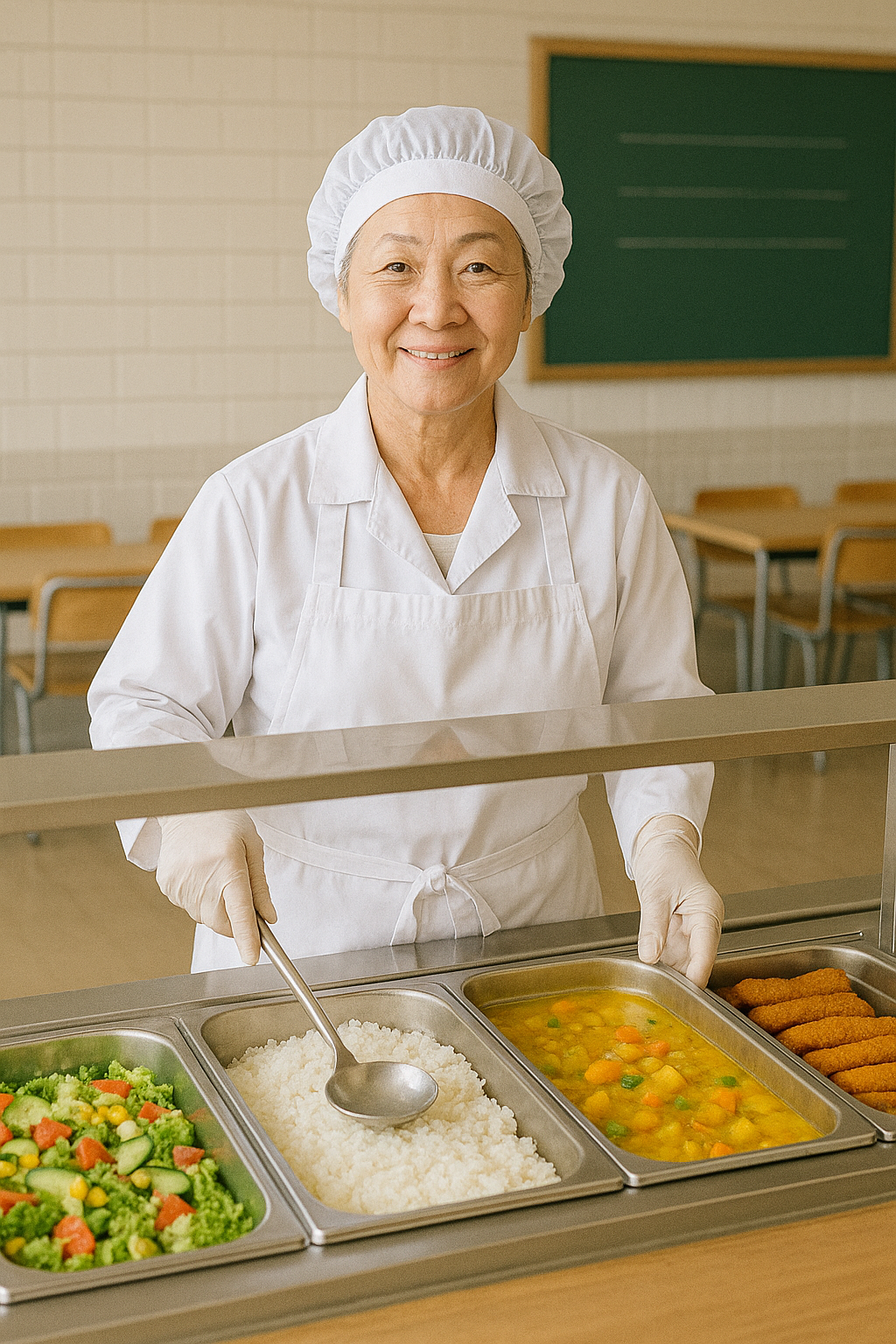 학교 급식 조리원 이미지