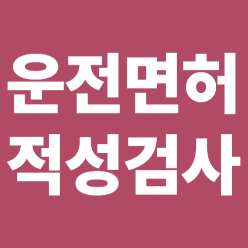 운전면허 적성검사 온라인 신청