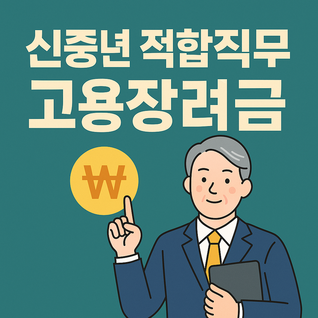 신중년 적합직무 고용장려금