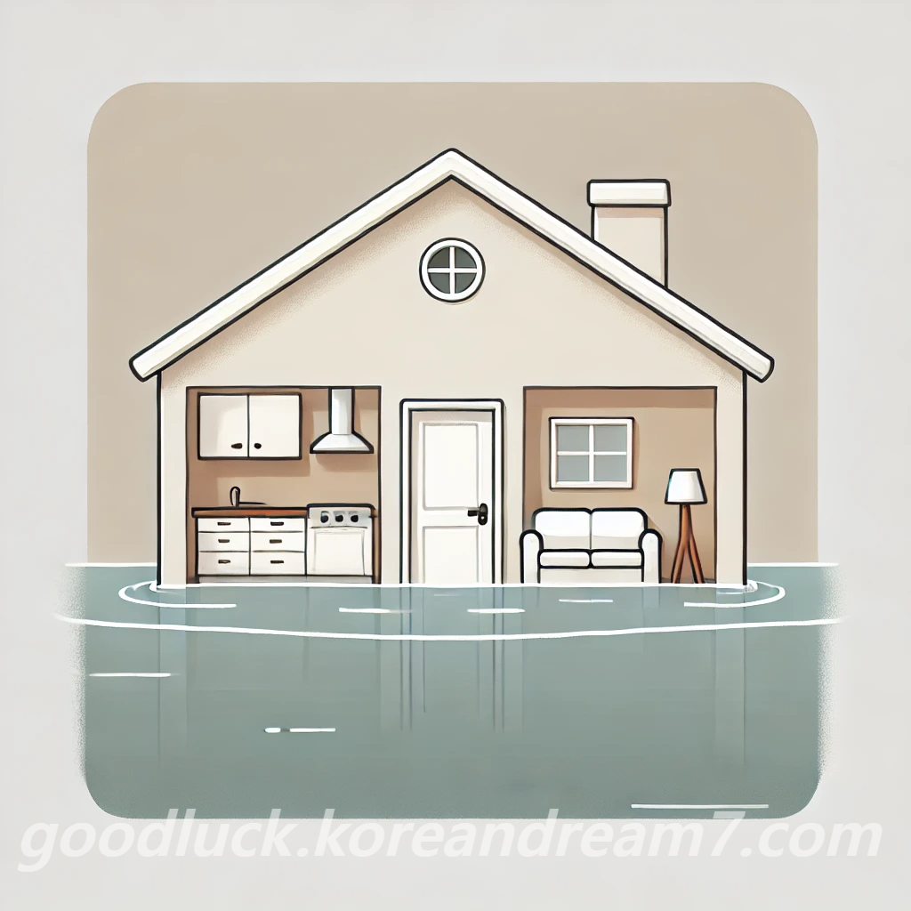 집에 물이 차는 꿈