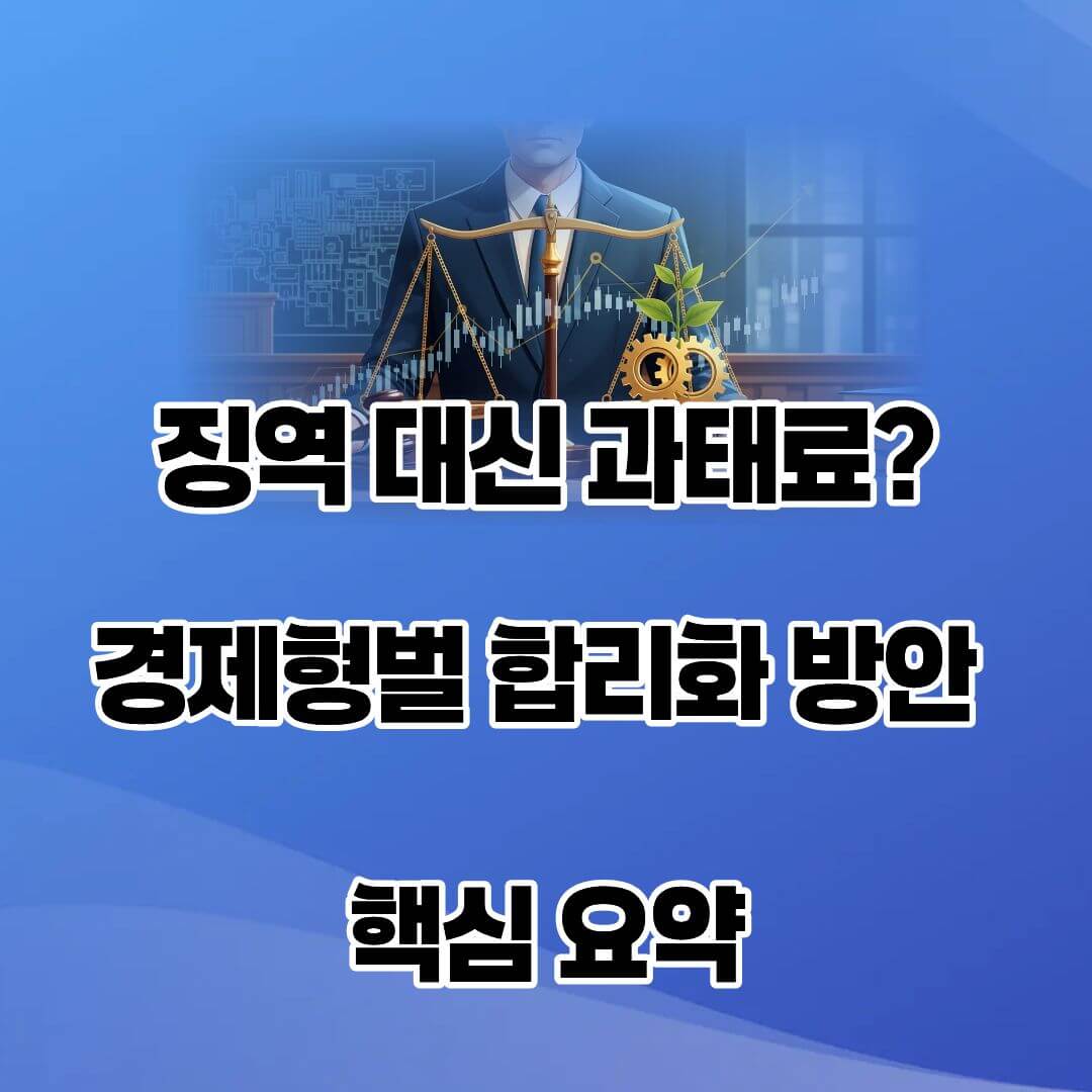 경제형벌 합리화 발표! 기업인 족쇄 풀리면 주가는?