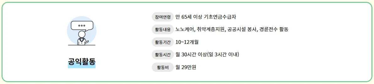 노인일자리 신청자격 총정리