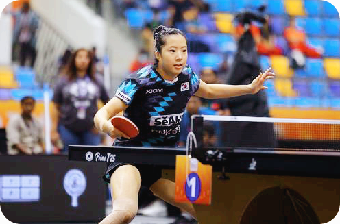 탁구 아시아선수권에 출전한 신유빈의 경기 장면 [사진=연합뉴스]