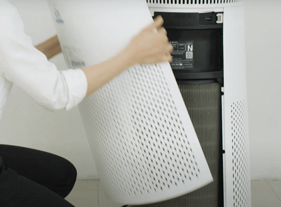 위닉스 공기청정기 필터 교체방법 및 구매하기 덮개제거