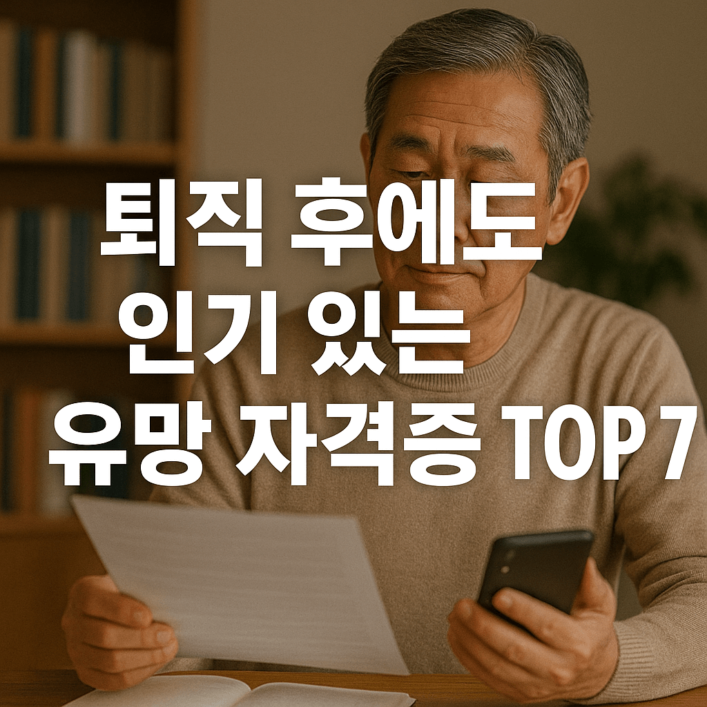 퇴직후에도 인기있는 자격증