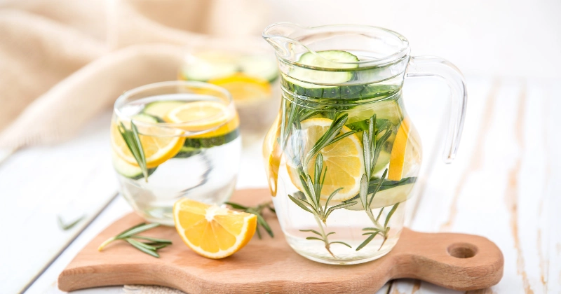 레몬이 들어간 물