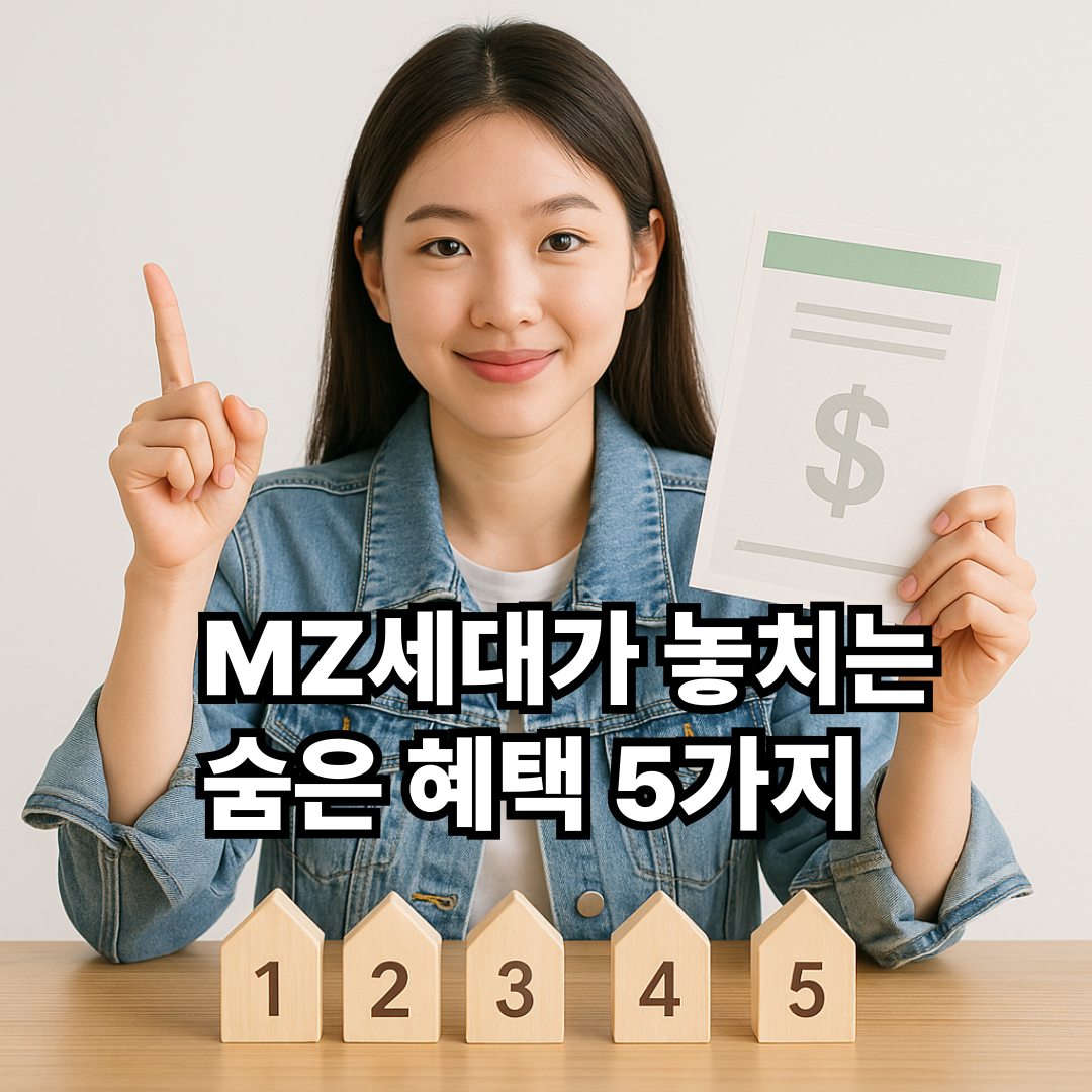 MZ세대가 놓치는 숨은 혜택 5가지 (정부 지원금 포함)
