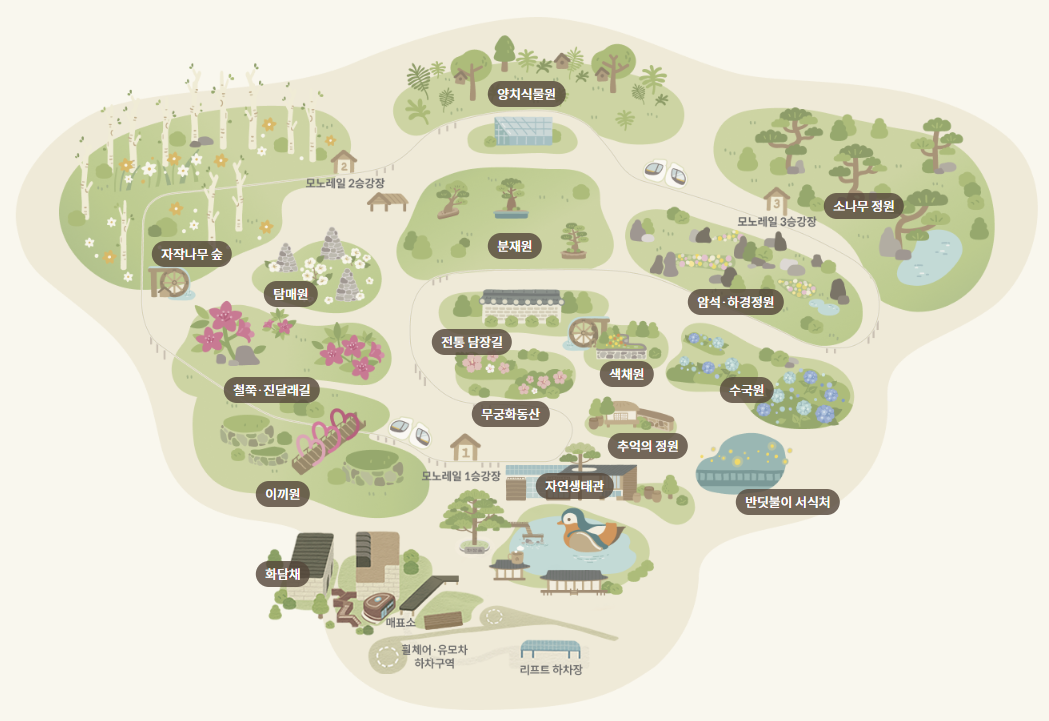 화담숲 테마원 관련 사진