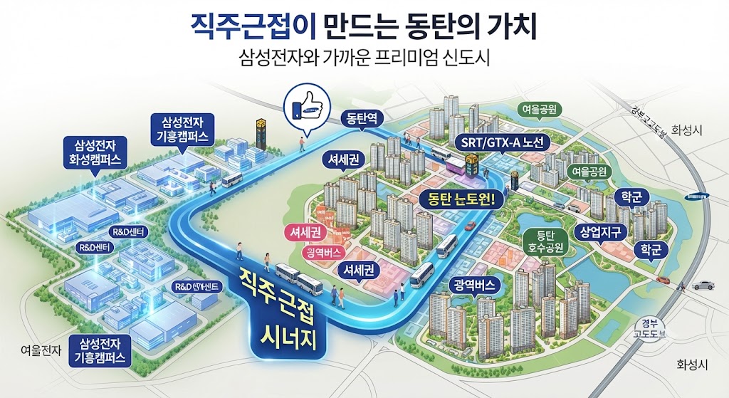 삼성전자와 동탄, 직주근접이 집값을 움직이는 이유