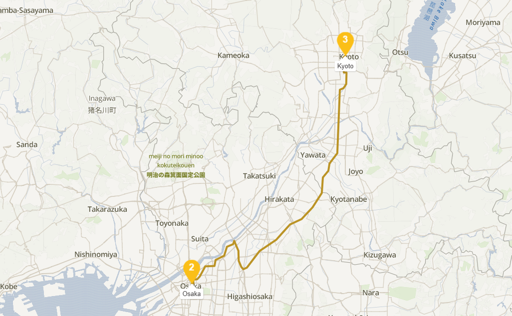 일본 오사카 3일차 경로