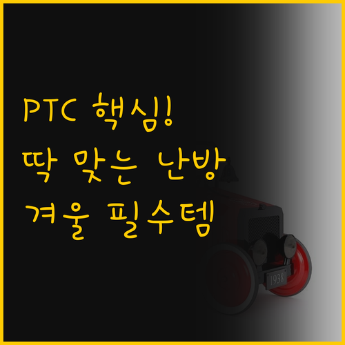 추운 겨울을 위한 필수템 PTC 온풍..