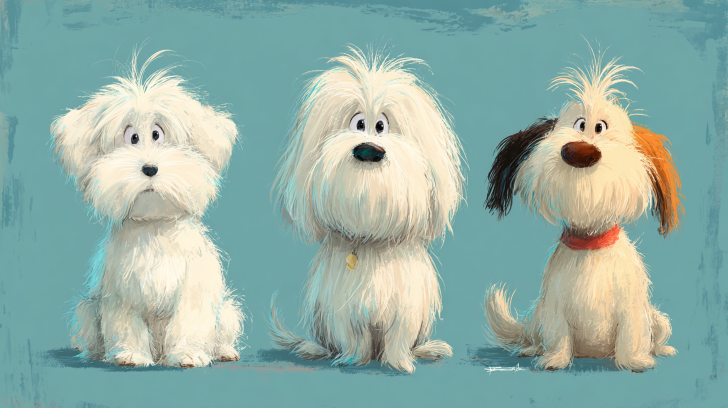 말티즈, 비숑 프리제, 꼬똥 드 툴레아 차이