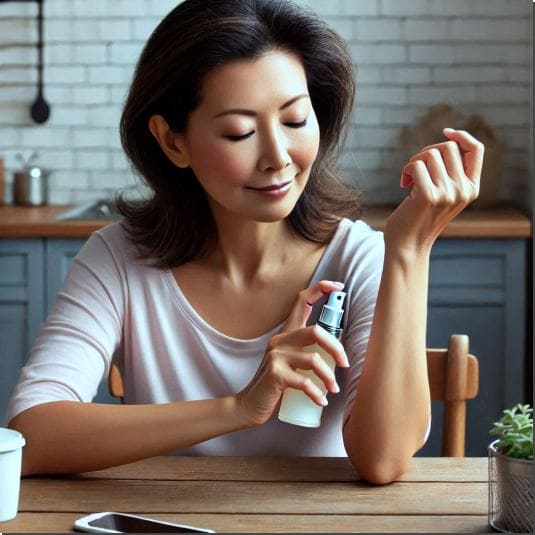 피부묘기증 관리에 도움이 되는 스프레이