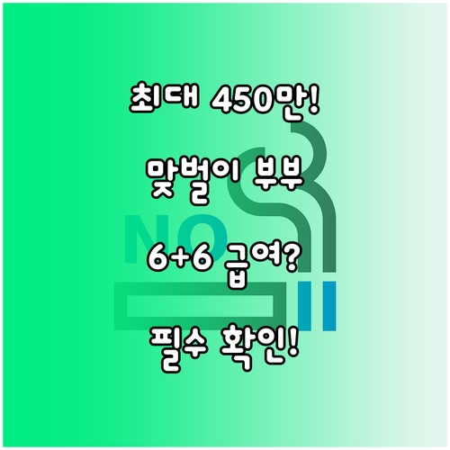 맞벌이 부부 육아휴직 급여 6+6 특..