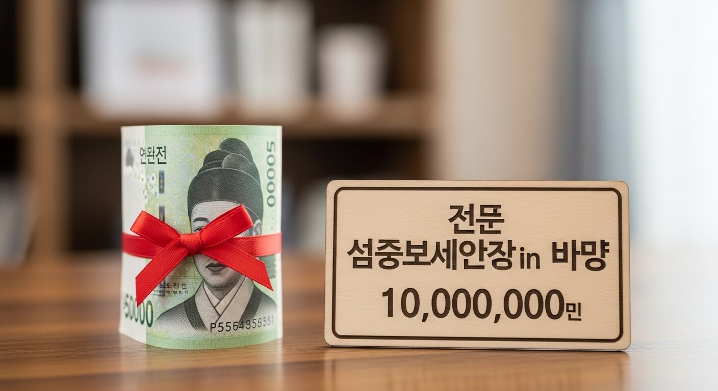 형제간 증여세 면제 한도액