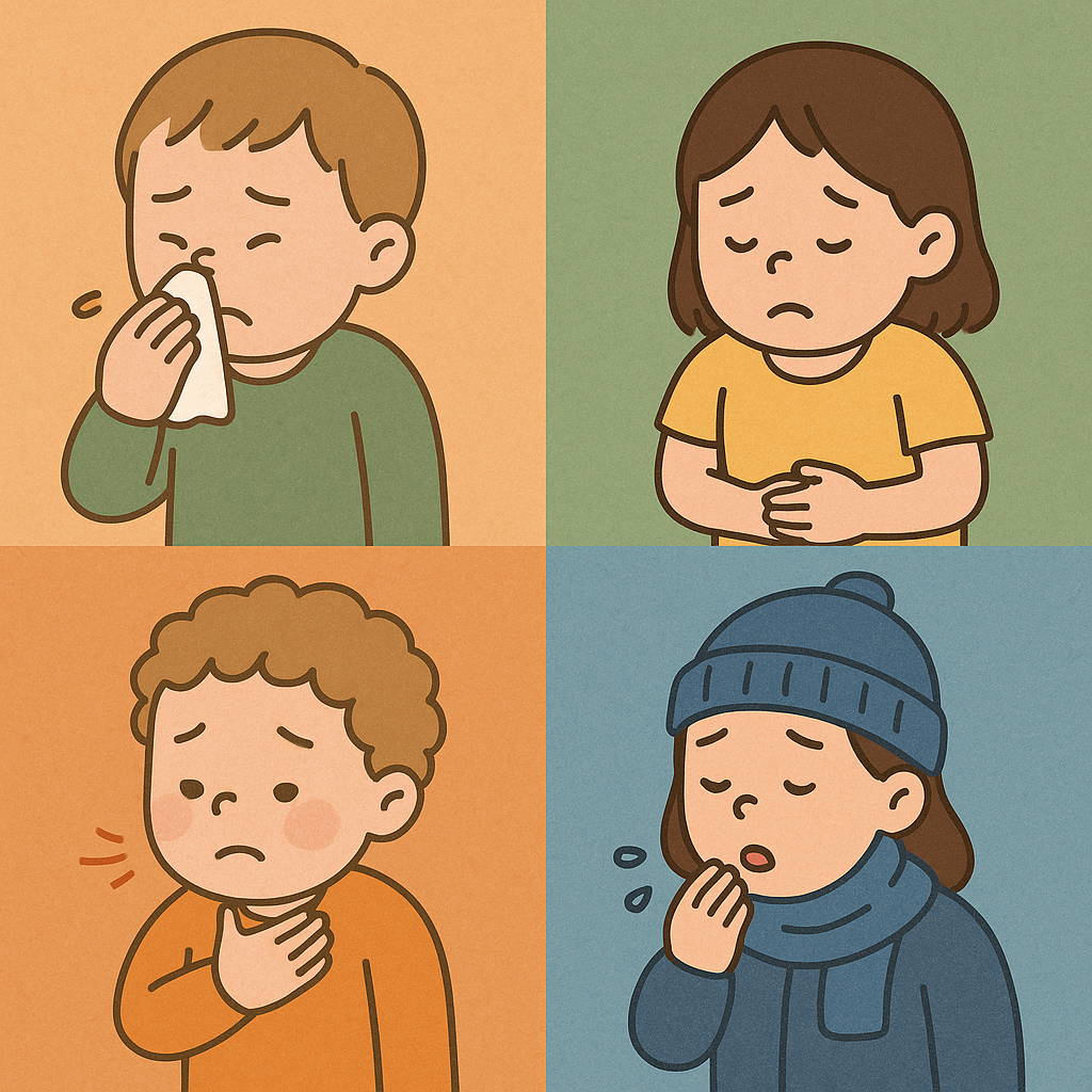 봄, 여름, 가을, 겨울에 유행하는 계절별 질병과 대처법 관련 이미지