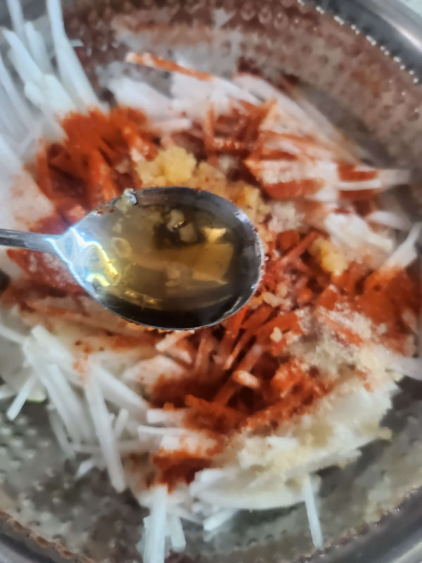 무생채만드는법 양념장