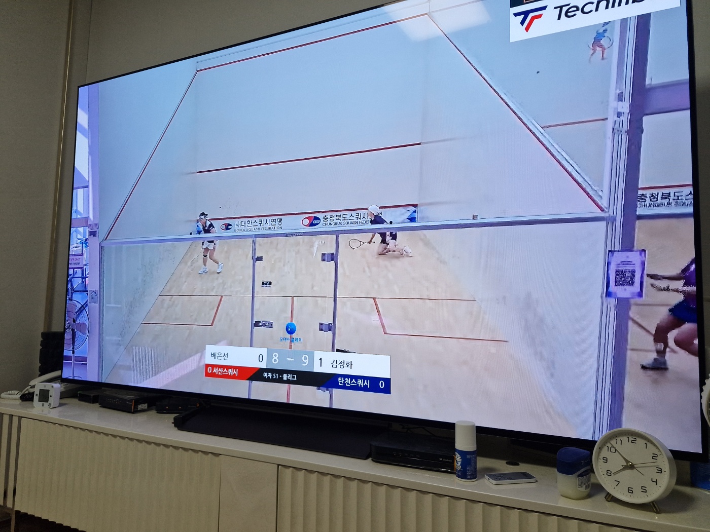 제18회 회장배 전국 스쿼시 동호인대회 김정화마스터 S1선수로 등록게임 우승 후기