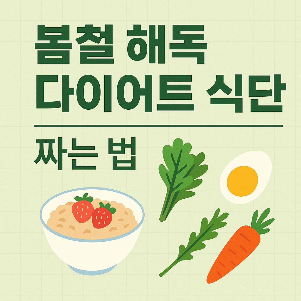 봄철 해독 다이어트 식단 짜는 법|독소 빼고 살 빠지는 봄 디톡스(이미지= gpt)