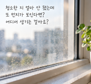집에서 먼지가 빨리 쌓이는 이유, 청소해도 금방 생긴다면