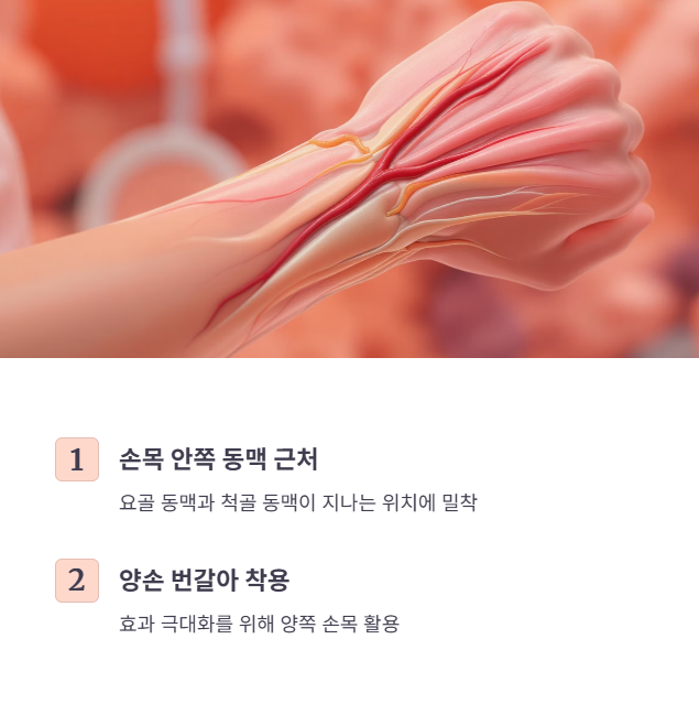 건강팔찌 올바른 착용 위치와 방법