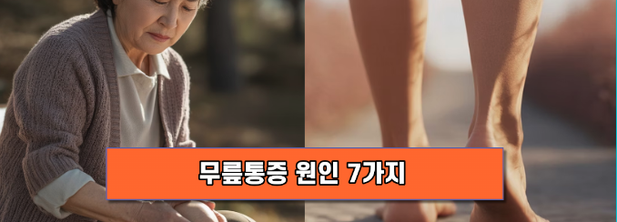무릎통증 원인 7가지