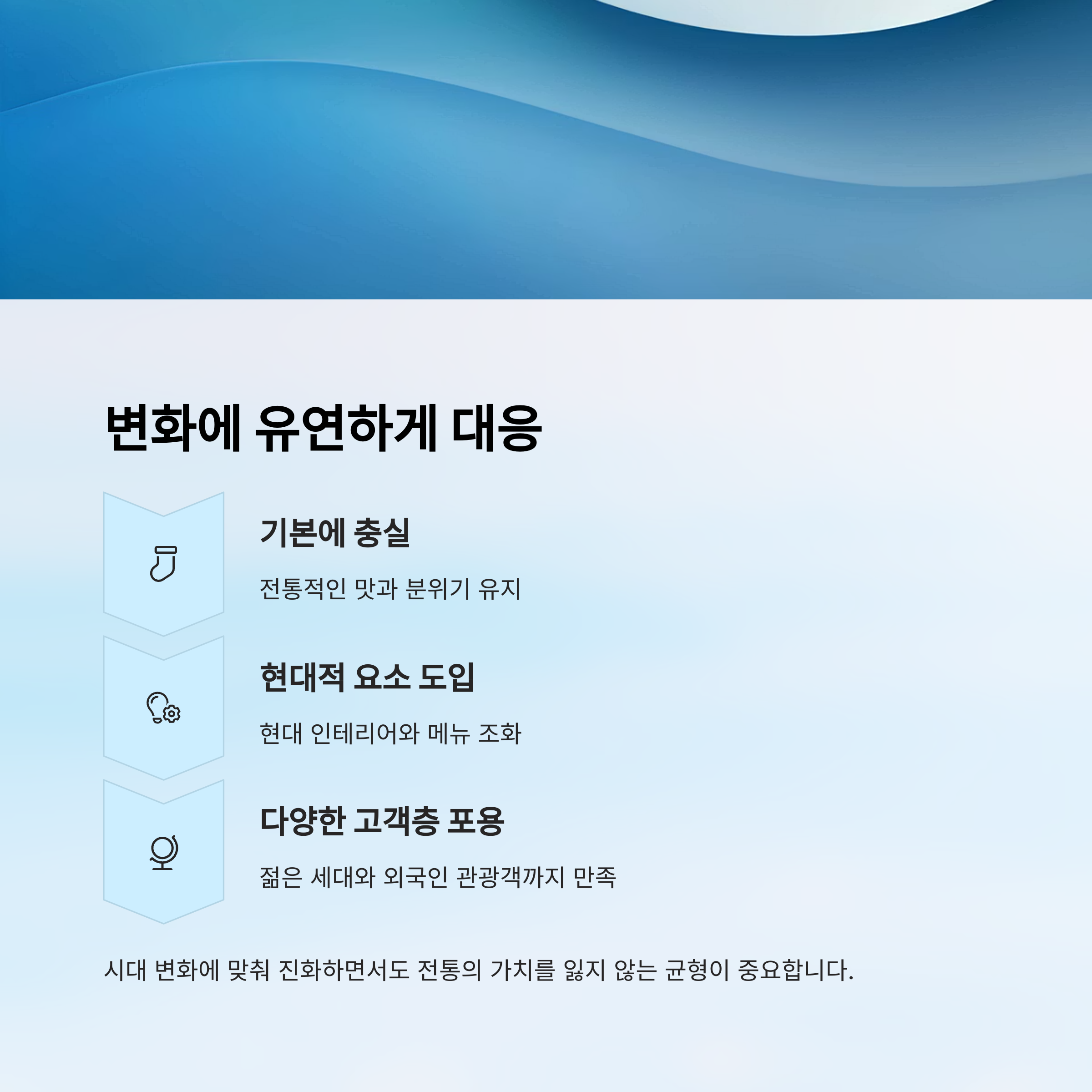 변화에 유연하게 대응