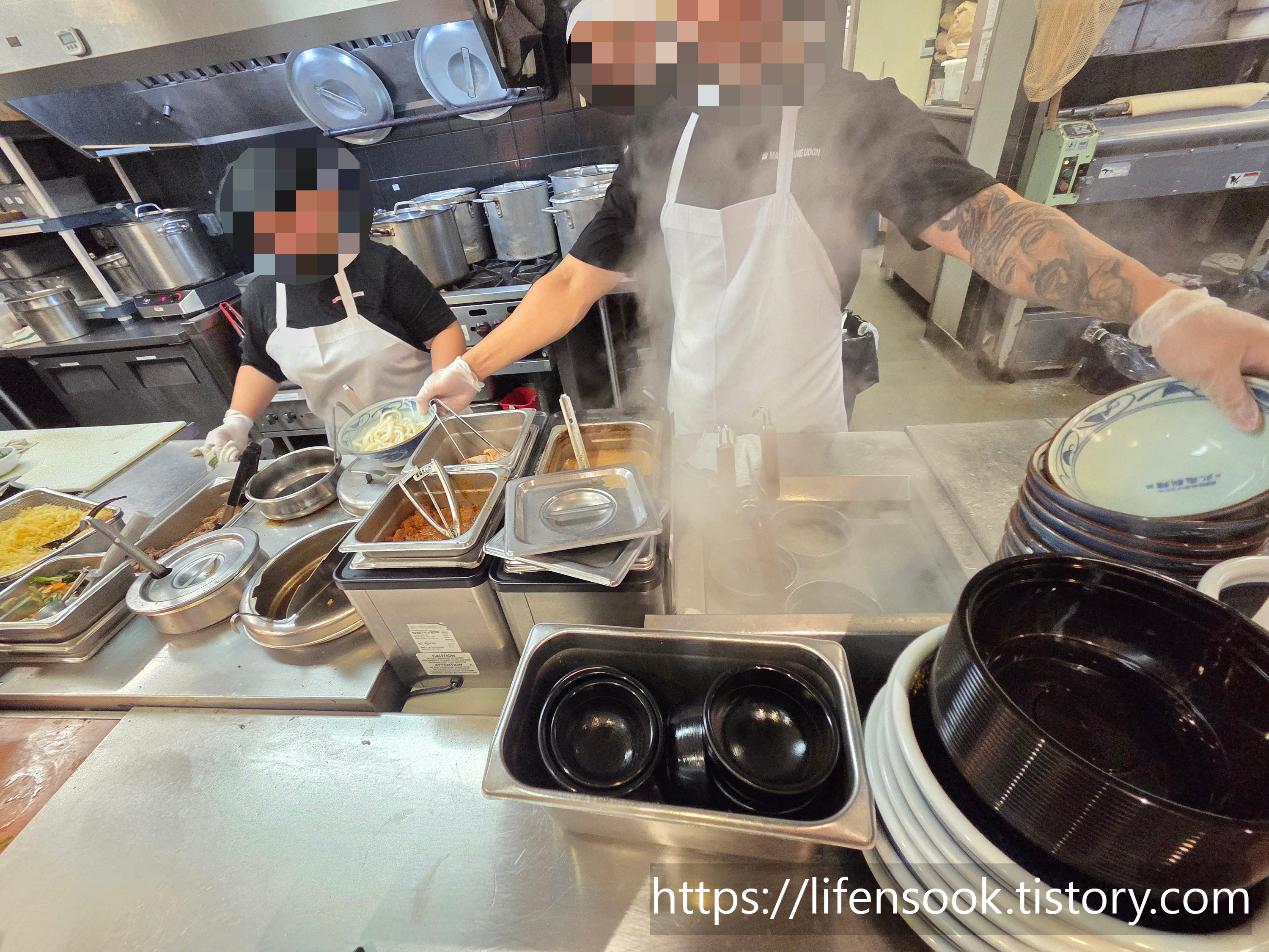 마루카메 우동 주방 3