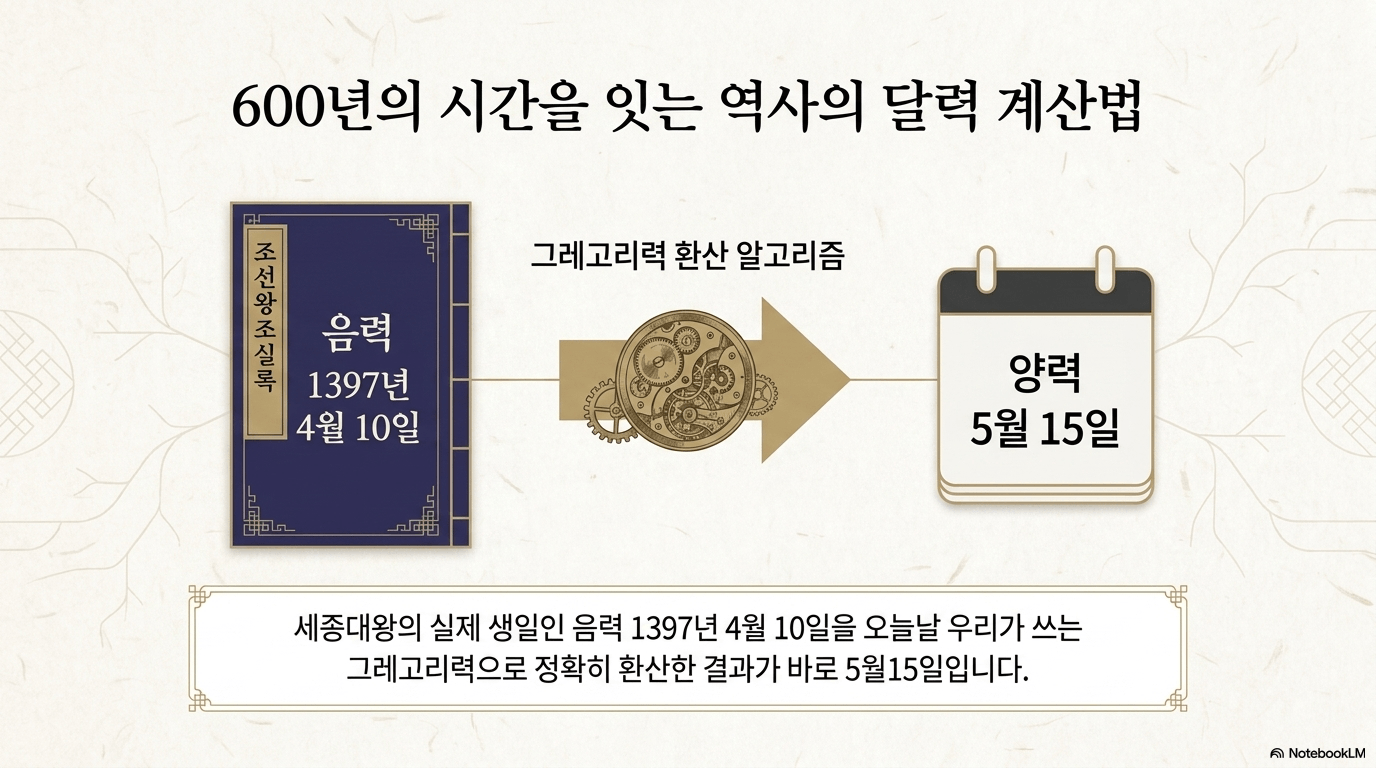 세종대왕 탄신일 양력 변환 비밀