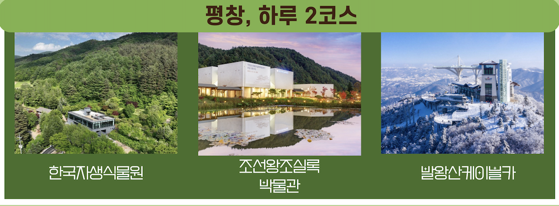 2025 평창 시티투어 예약, 2025 평창 시티투어 시간표, KTX 당일치기 여행, 가성비 여행