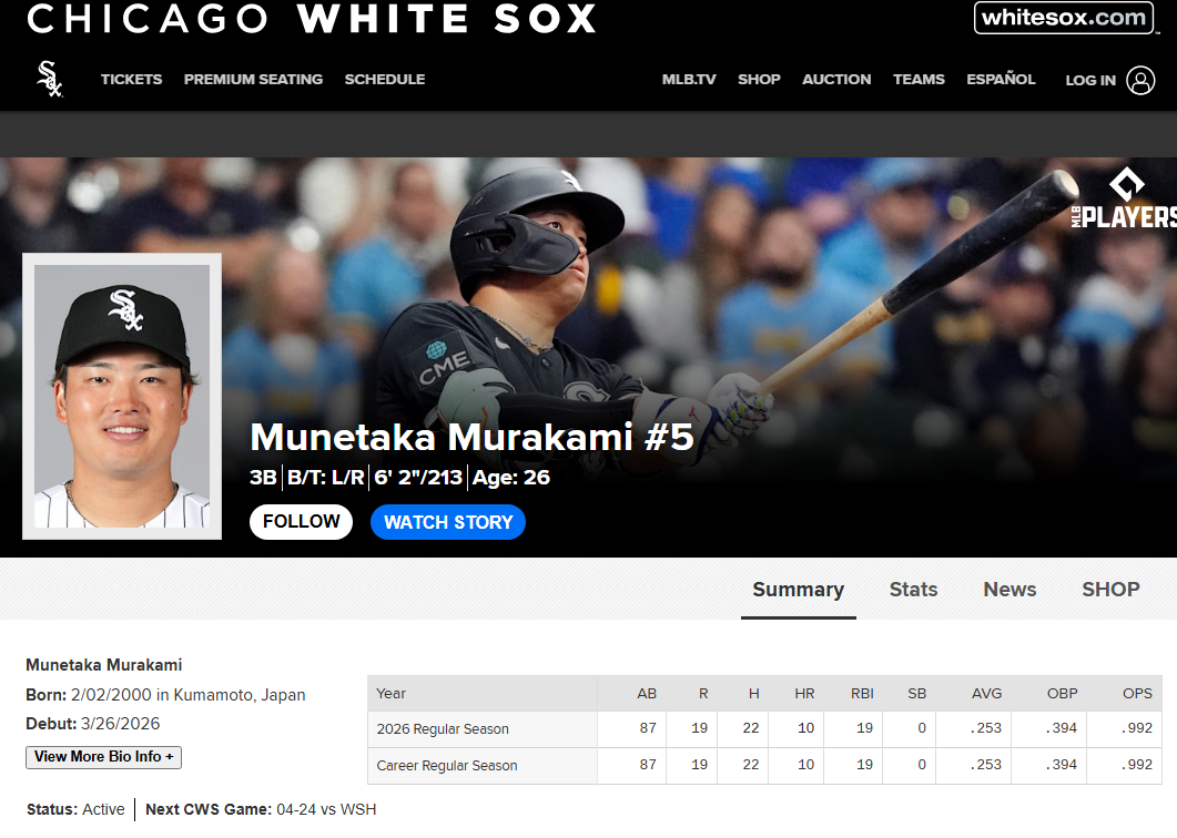 무라카미 무네타카 기본 프로필