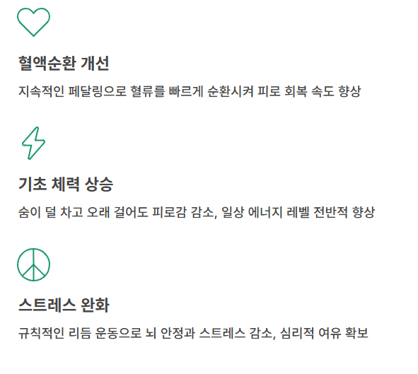 실내자전거 운동효과