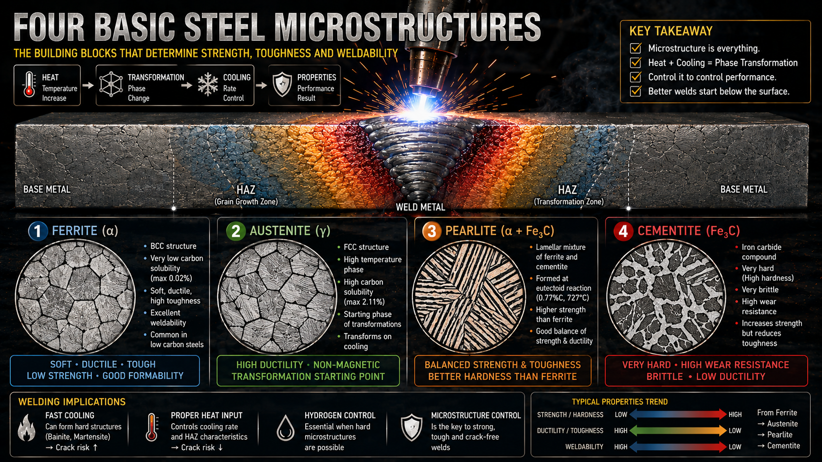 four Basic STEEL Microstructures