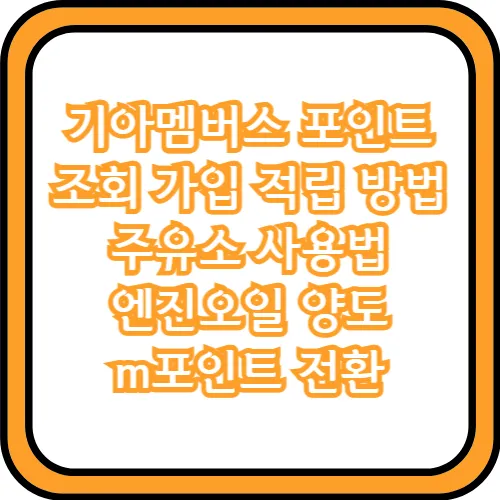 기아멤버스 포인트